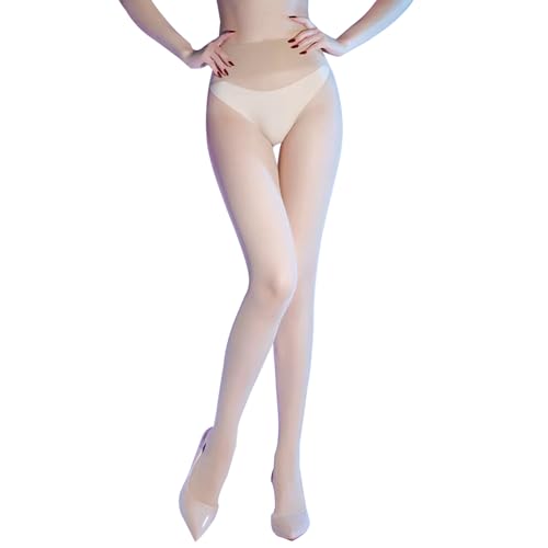 Image of Sheer Seamless Pantyhose for Women Matte Control Top Pantyhose 360Seamless Ultra-Thin Tights