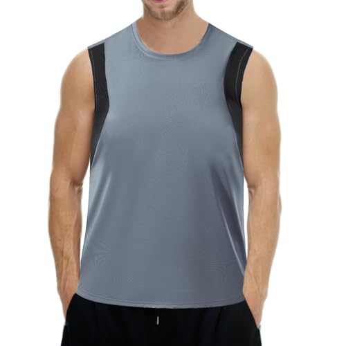 FEimaX Camiseta de Tirantes Hombre Gimnasio Fitness Camisetas de Tirantes Secado Rápido Culturismo Entrenamiento Camiseta Sin Mangas Deportiva Gym Tank Top