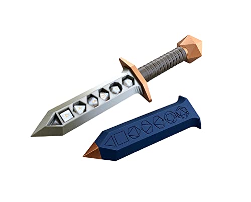 Dagger of Holding Dice Vault - Dice Dagger for Customizable TTRPG Storage - Storage for 2 Sets of Dice