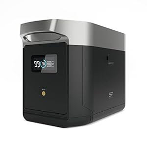 EF ECOFLOW DELTA Max Smart Portable Extra Battery, 2016Wh Capacity, Expand (1600/2000) up to 5644/6048Wh, Fast Charging, Expand DELTA 2 up to 3Wh for Home Backup