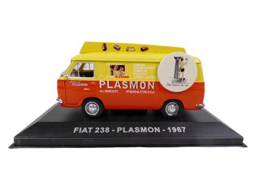 Scala 1:43 OPO 10 - Autocarro 1/43 Compatibile con Fiat 238 PLASMON 1967 - C03