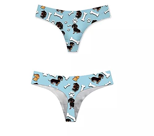 The Crafty Owl 3D Dachshund Or Paw Print Briefs Underwear For Women (As1, Alpha, M, L, Regular, Regular, Black) (As1, Alpha, S, L, Regular, Regular, Blue) #TOP2