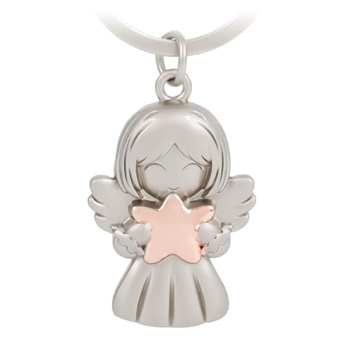 GZXYA Llavero con colgante de ángel de la guarda, colgante de la suerte, ángel...