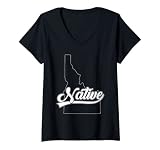 Femme Idaho Native Montrez votre amour pour la ville de Cebu en portant ce T-Shirt avec Col en V