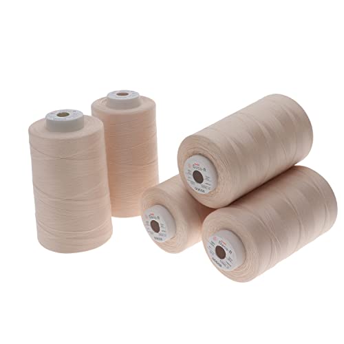 Miniatura 2 de Sewfil Dacor 120 - Pack De 5 Bobinas De Hilo De Coser De Poliéster 5 Conos X 5.000 Metros 0608 - Beige