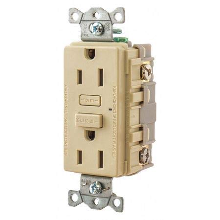 GFCI Receptacle, Self-Testing, 2 Poles