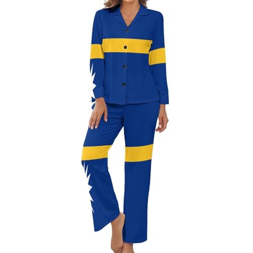 Ensemble femme chic pyjama haut de gamme vêtement de nuit doux grande taille