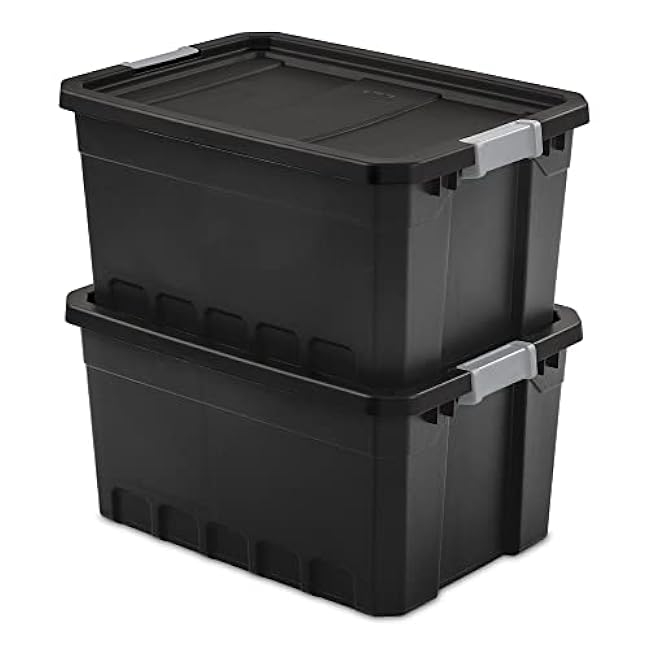 Sterilite Tote Stacker Black 19GA 14869006