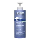 URIAGE Baby 1st Cleansing Water with Organic Edelweiss I No-Rinse, Soothes, and Softens, Face & Body, Paraben & Soap Free, 500 mL / 17 oz