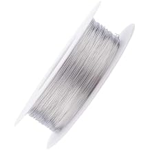 304 Stainless Steel Wire 0.04mm 328Ft Soft Steel Wire Solid Bare Stainless Steel Wire Single Strand Lashing Soft Iron Wire Rustproof Crafts Wire