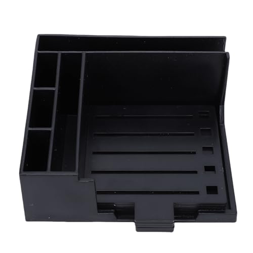 Fockety Plantilla y soporte para notas adhesivas, organizador de listas adhesivas con 3 plantillas diferentes y 100 blocs de notas de 7,6 x 7,6 cm para habitaciones oficinas (BLACK)