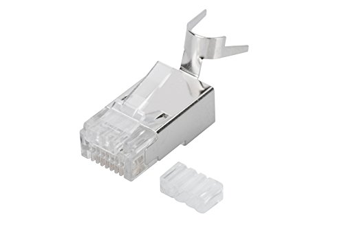 DIGITUS AK-219604 - Conector (Transparente, Policarbonato, Cat6a, Oro, UL ISO/IEC 11801 2nd Ed, EN 50173-1, EIA/Tia 568-C, -40-80 °C) Blister Indivisible de 100 Unidades
