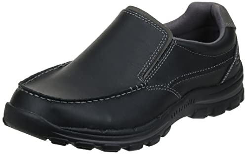 Skechers Mens Braver-Rayland Slip On Loafer, Black Leather, 11 Wide Us #TOP5