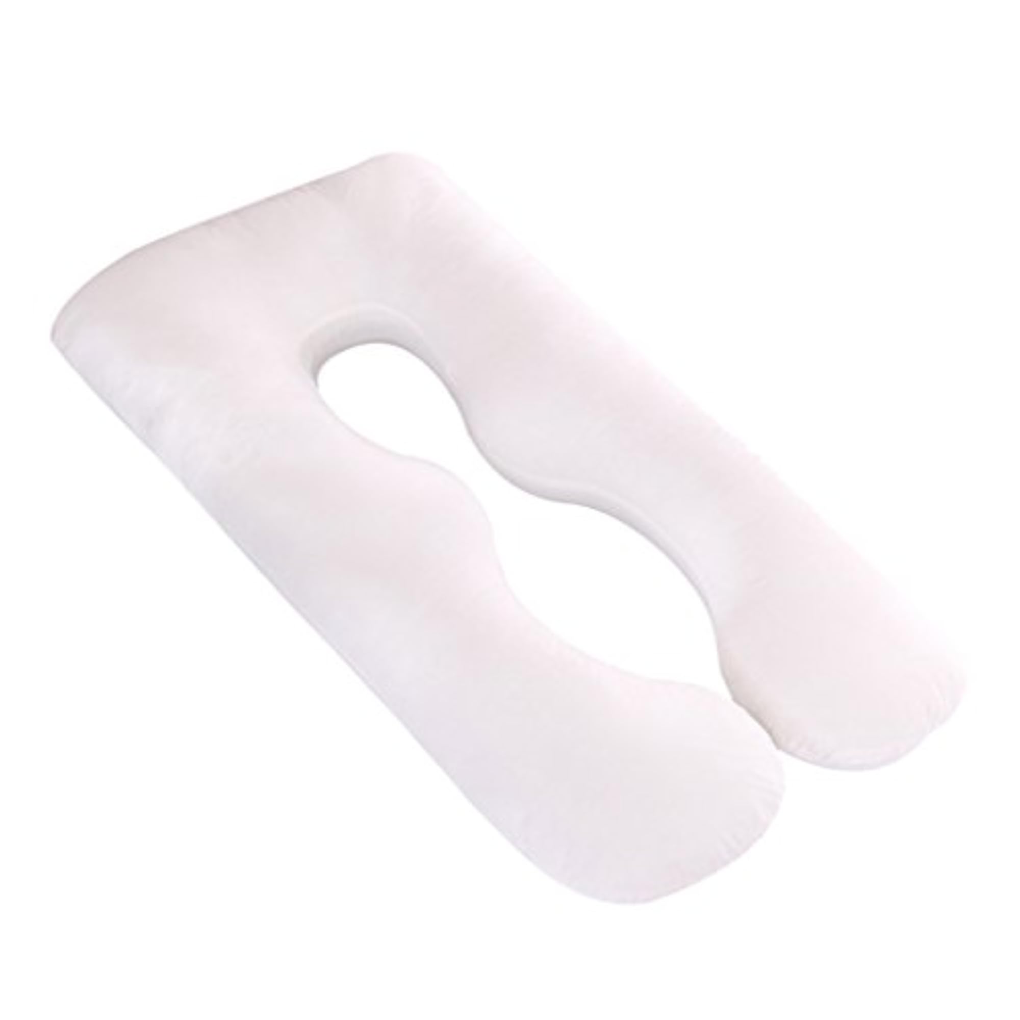 U Shape Body Bolster Maternity Support Pillow, White