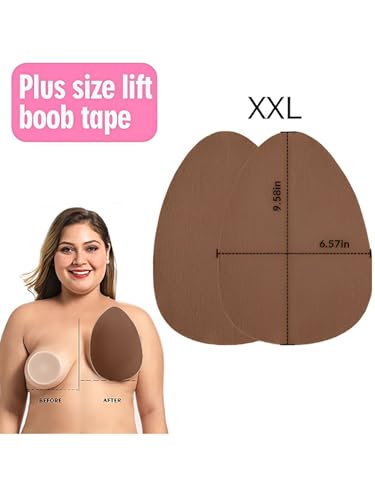 Plus Size Invisible Breast Lift Tape Adhesive Sticky Push Up Bra for C-F Cup Large Breast3