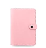 Filofax The Original Personal Size Leather Organizer Agenda Ring Binder Calendar Patent Rose 022595
