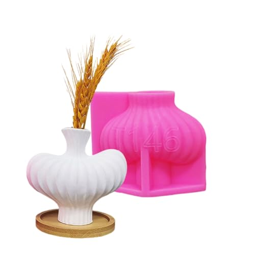 Striped Shape Desk Ornament Molds Planter Molds Perfect for Hand-Making Vase