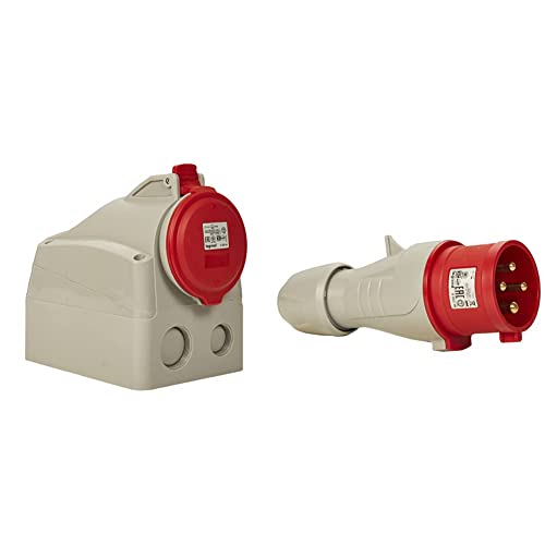 Prise saillie Legrand 555259 P17 et fiche 32A pour installation industrielle