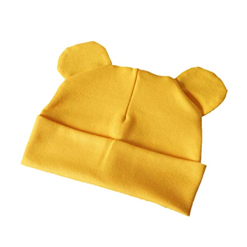 Jdshiso Beret For Kids Beret Cap Knit Baby Hat With Ears Winter Warm Baby Beanie Hat Infant Toddler Beanie Hat Octagonal Cap Yellow #TOP5