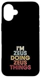 Zeus Name Zeus Personalized Name First Given Case for iPhone 16 Plus