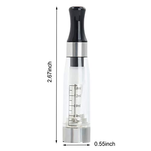 New-5-Pack-Ego-CE4-Clear-Atomizer-Tank-Top-Fill-16ml-Capacity-Compatible-with-All-EgoMT3CE4CE5CE6-Battery-and-All-The-Standard-510-Thread-Connector-No-Nicotine