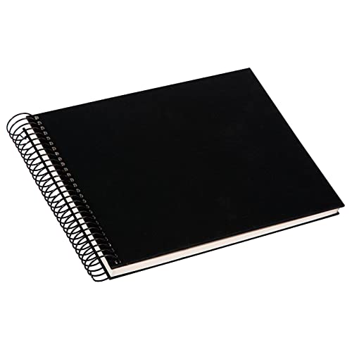 Goldbuch Bella Vista, Linen Memory, Spiral Bound, 40 White Pages, Book For Gluing, Photo Album, Paper, Black, Ca. 24 X 17 X 2,8 Cm #TOP2