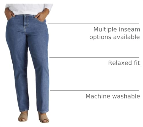 Lee Relaxed Fit All Cotton Straight Leg Jean, Jeans Womens, Aero, 30 Plus - image 3