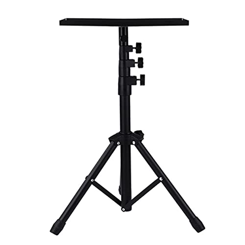Soporte de proyector multi-función de piso con trípode telescópico ajustable y bandeja, montaje en techo miniatura 1