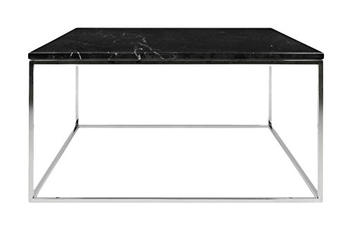 Image of APRODZ Solid Wood Perlite Long Coffee Table for Living Room | Center Table for Home | Black Granite