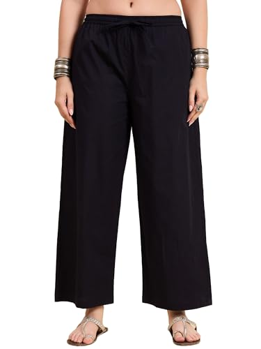 Image of Nermosa Women's Loose Cotton Relaxed Fit Palazzo