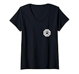 Womens Lost Dharma Initiative Front and Back TV Show V-Neck T-Shirt