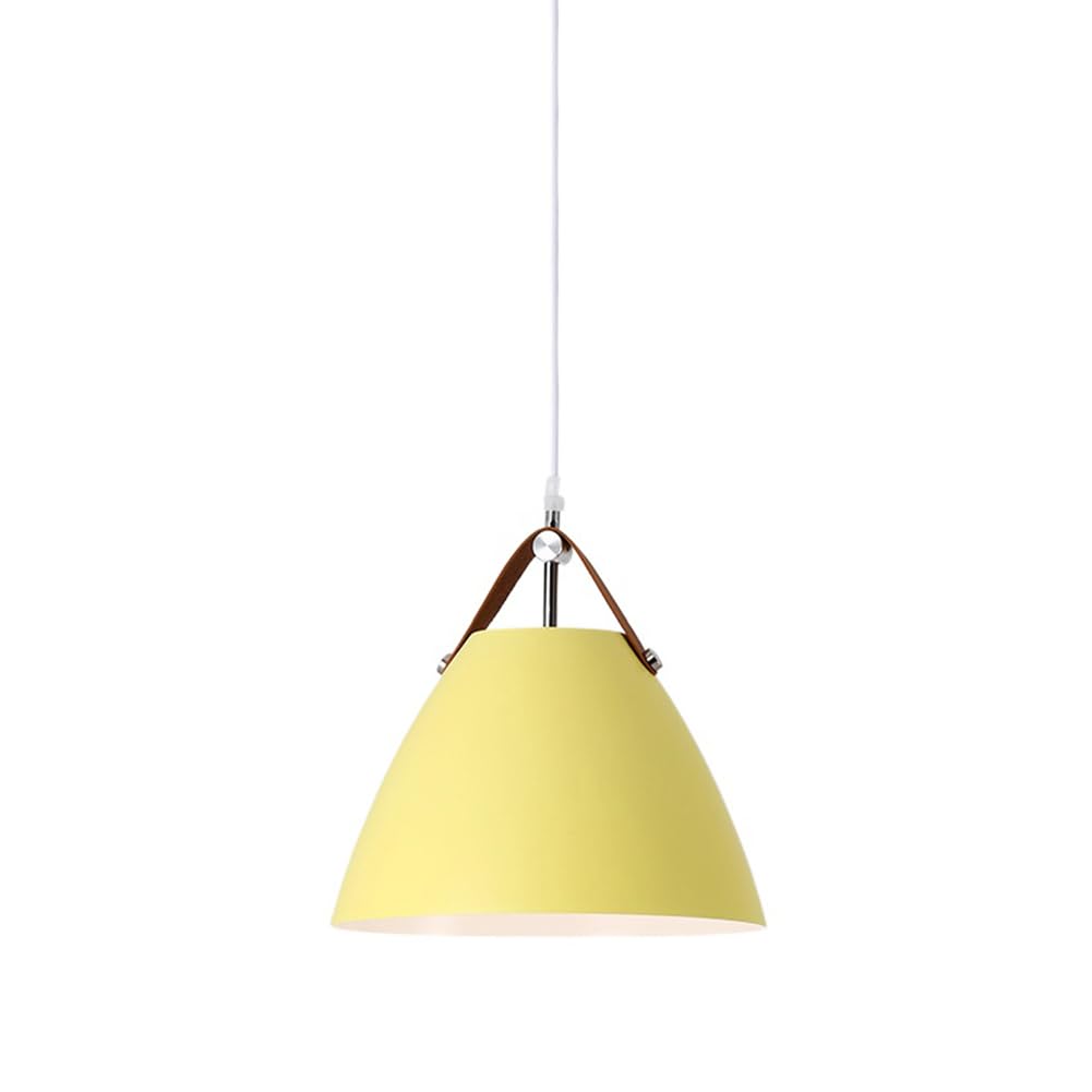 Suspension jaune style nordique moderne pour îlot de cuisine et salle à manger