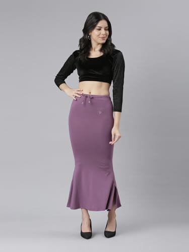 Image of TWIN BIRDS Saree Shapewear for Women | Super Soft Viscose Elastane Saree Petticoat Skirt | Stretchable & Comfortable SareeShaper