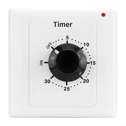 Interruptor de temporizador digital de cuenta regresiva AC250 V 15 A, controlador mecánico electrónico para electrodomésticos, 120 minutos (temporizador de 30 minutos)