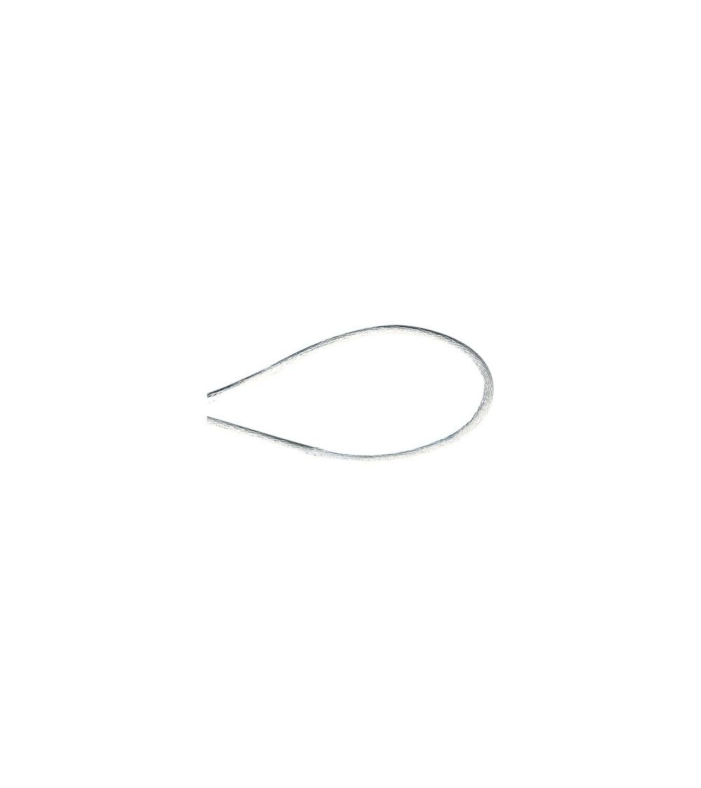 M & C Bobine 50m Cordon Queue de Souris Polyester - Blanc 831-01