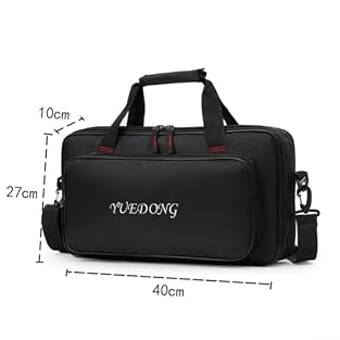 [SPACIOUS STORAGE OPTIONS] This portable guitar pedalboard bag is specifically designed to fit a large pedalboard along with extra compartments for accessories, keeping all your gear organized and ready for use. [RESILIENT MATERIAL] Constructed from ...