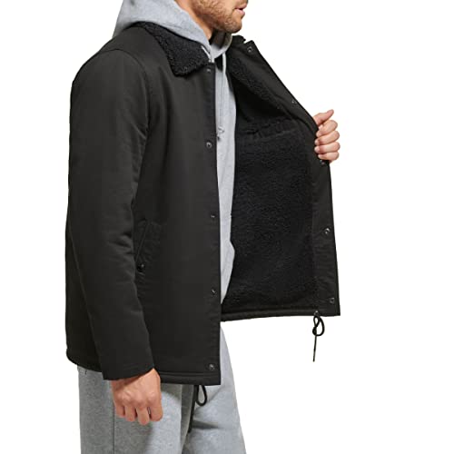 Calvin Klein Men's Sherpa Lined Cotton Coach Jacket4