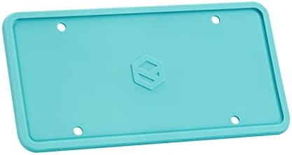Rightcar Solutions Silicone License Plate Frames | The Original Premium Grade Silicone Car Plate Frame | Rust Proof, Rattle Proof, Weather Proof License Plate Holder (Aqua Blue)