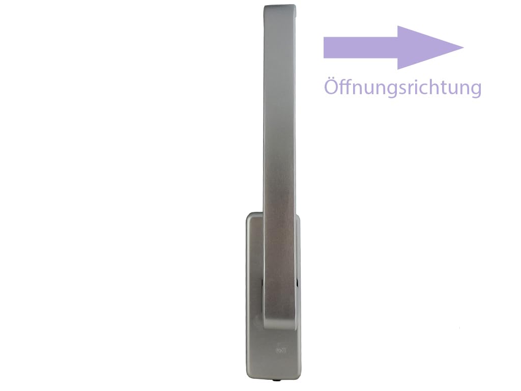 GU 34225 - Maniglia per porta scorrevole Dirigent EV1, argento, sinistra, K-12920-00-L-1, con chiave di regolazione OTT (30152) OTT-beschlagswelt