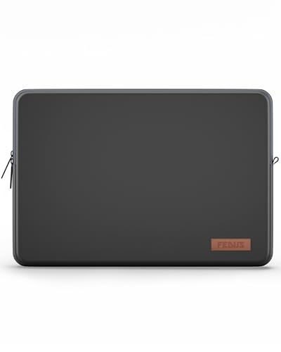 Image of FEDUS MONARC Designer Premium Vegan Leather Laptop Sleeve Bag Case 13.3 inch, Shockproof Office Laptop Cover Pouch Accessories Carrying Bag for MacBook, HP, Dell, Lenovo, Asus for Men & Women