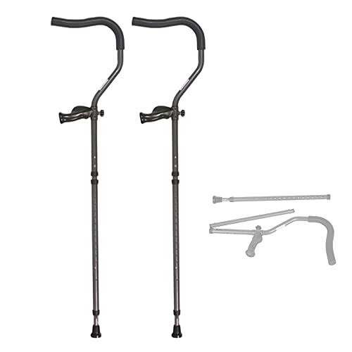 Béquilles ergonomiques pliantes en F supportant 287 LB Lucky Star