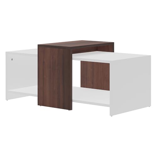 Image of Royaloak Ivan Coffee Table | Engineered Wood | Melamine Finish | Bottom Shelf | Dual Color | Modern Design | Wooden Coffee Table