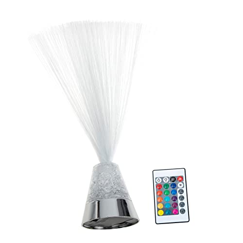 ORFOFE Fiber Optic Lamp Remote Stylish Luminous Decor Night Light Desktop Light Decor for Bedroom Living Room