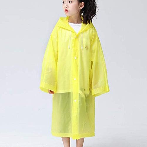 Image of Fashionio? Kids Children Rain Coat - Portable PVC Lightweight Waterproof Raincoat for Girls Boys with Hoods and Full Seleve Outdoor Activities