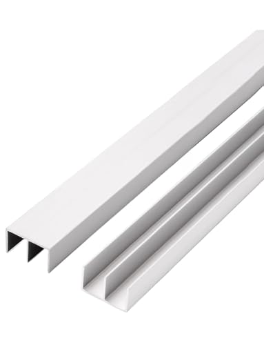 Rieles de aluminio para puertas de cristal en oficinas y armarios modernos