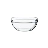 Arcoroc Stapelschale, transparent, H 9,2 cm, Ø 20 cm, 1 Stk. - Glasschale Salatschale Salatschüssel