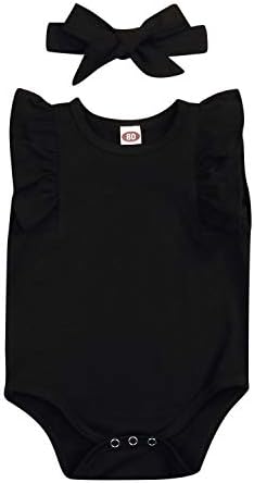 Newborn Baby Boy Girl Romper Bodysuits Cotton Long Sleeves Sleeveless Solid Romper Onesie Outfits Clothes