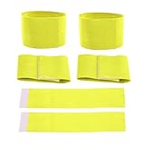 Brassard de Capitaine de Football, 6 pièces brassards de Football réglables Bandes de Ca...