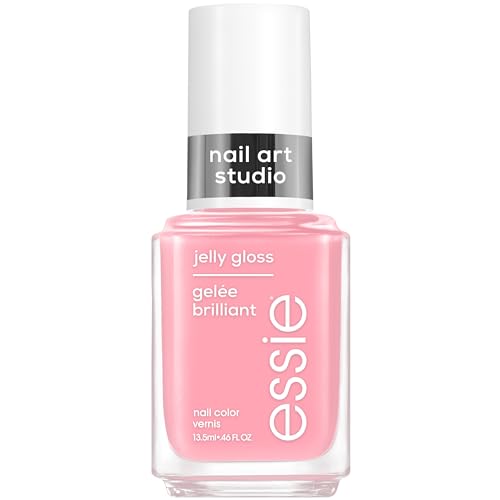 essie Nail Art Studio Jelly Gloss Polish, Vegan, Sheer Pink Nail ...