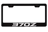 Fit Nissan 370Z Matt Black Liecnese Plate Frame with Caps